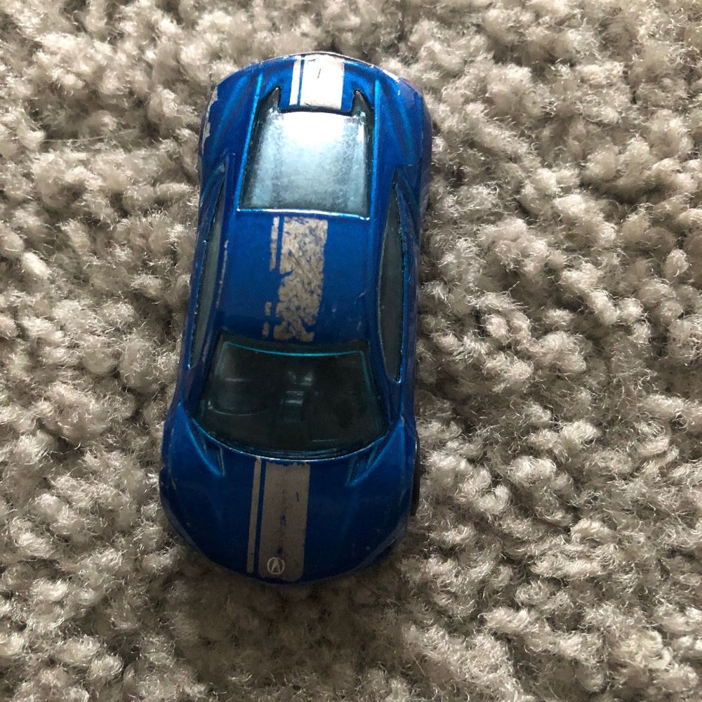 Blue hot wheels car